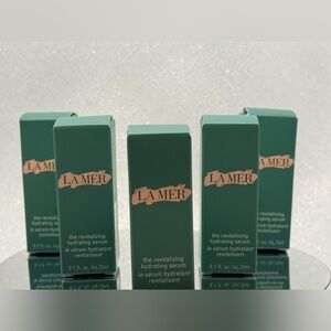 La Mer The Revitalizing Hydrating Serum– 5 Deluxe Samples (0.1oz / 3ml each)–NEW